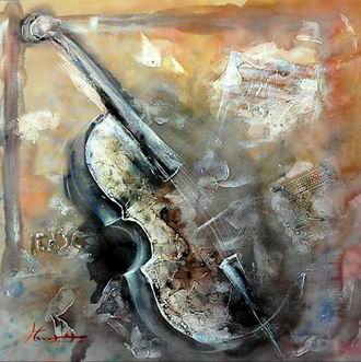 Musical Instrument oil painting